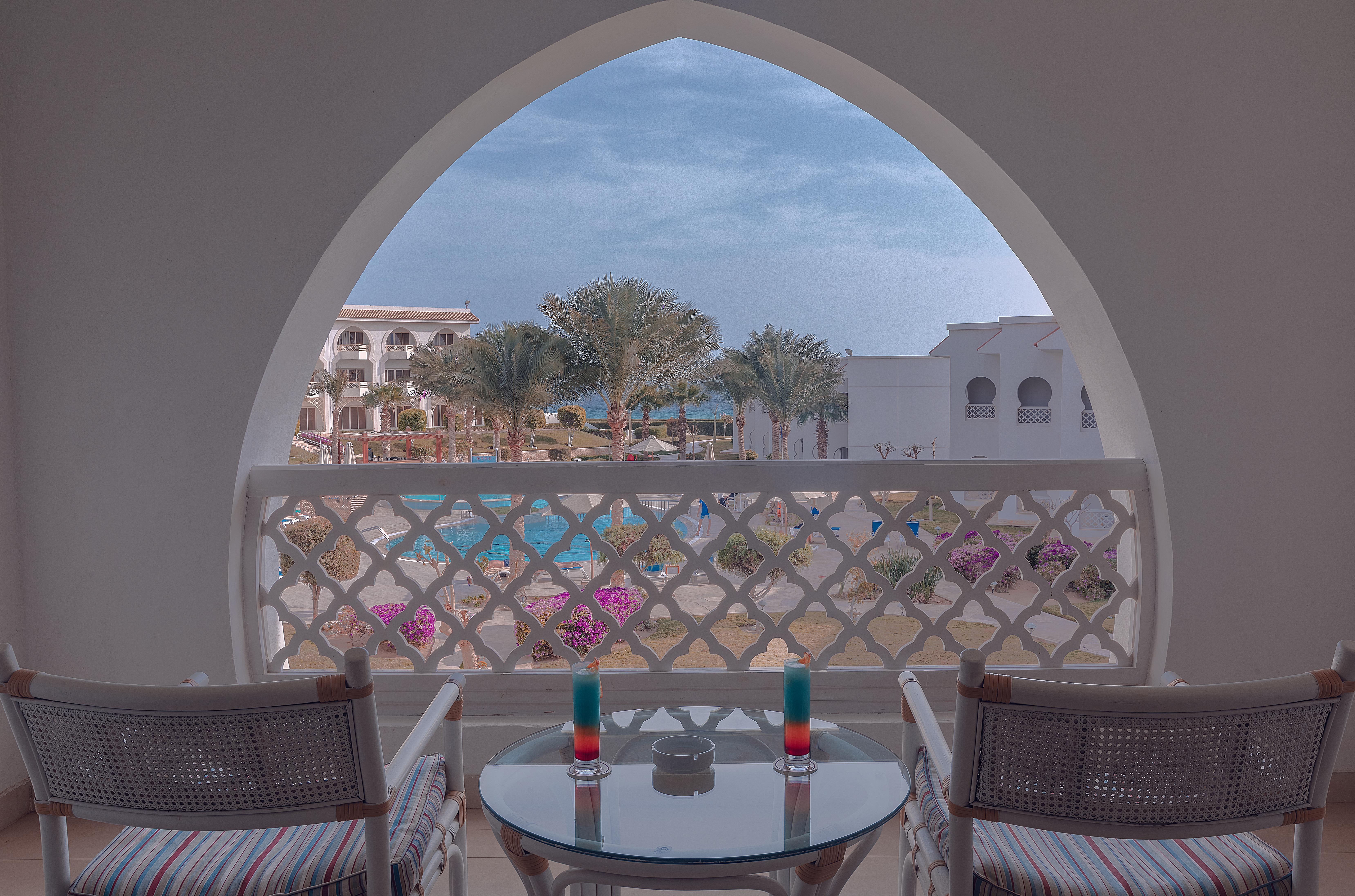 Old Palace Resort Sahl Hasheesh Hurghada Exterior photo View from a room at the Hilton Sharm El Sheikh